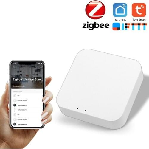 Zigbee Intelligent Home Hub WIFI Wireless Gateway Works with ZigBee: Lighting,Sensor,Plug,Thermostat Compatible Tuya Smart Life