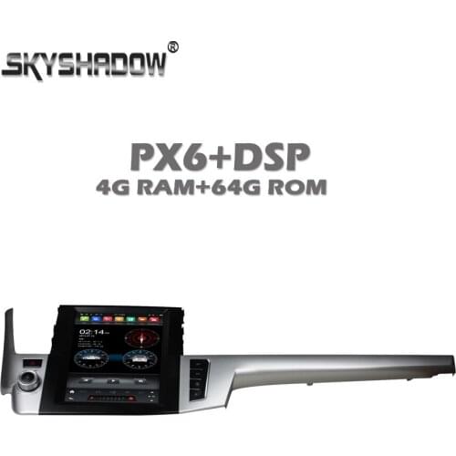 Vertical Tesla PX6 Car DVD Player DSP IPS Android 10.0 Wifi Bluetooth 5.0 RADIO GPS For Toyota Highlander 2015 2016 2017