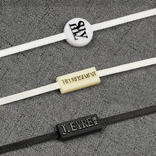 High Grade Double Insert Gold Stamp Hanging Tag Buckle String Engraved Logo Hang Rope Ribbon Collar Customized Free Fhipping