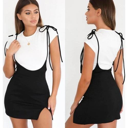 2019 Women Casual Strapy Mini Dress Ladies Bodycon Sleeveless Dresses Summer Evening Party Clubwear Female Fashion Sundress