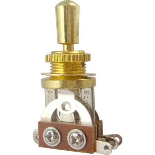 Golden/Black/Silver 3 Position Switch Tip Knob for LP Style Electric Guitar