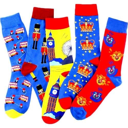 1 Pair New Product Christmas Gift Animal Patterned Cotton Funny Cute Women Socks Ankle Novelty Socks Harajuku Sokken Skarpetki