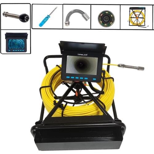10m/20m/30m/40m/50m 1000TVL Industry CCTV 17mm Mini Lens Drain Endoscope Pipe Inspection Sewer Clean Equiment