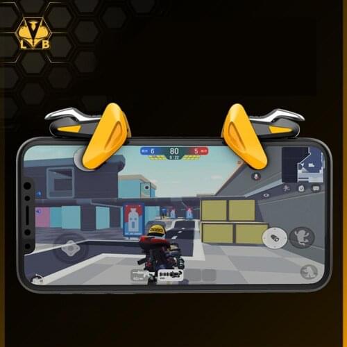 2Pcs CH2 Mobile Gaming Trigger Button Joystick Game Console Accessory for PUBG