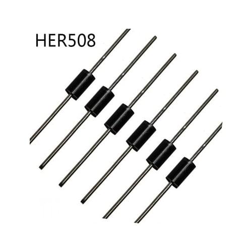20PCS HER508 high efficiency ultra fast recovery diode MIC 5A1000V genuine new and original In Stock
