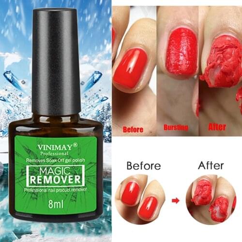 8ml Magic Nail Gel Remover UV Gel remover Nail Polish Remover Degreaser Liquid Remove Sticky Layer Gel Cleaner Tools TSLM2