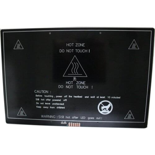 Reprap Prusa i3 MK3 300*200*3mm aluminum heated bed substrates hot bed heating platform plate