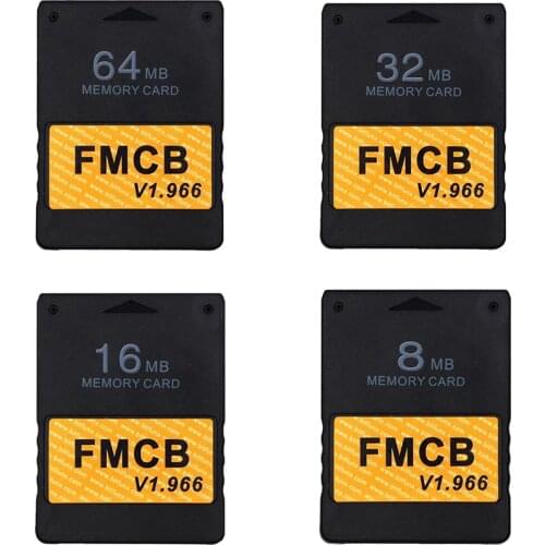 Free McBoot v1.966 8MB/16MB/32MB/64MB Memory Card for Sony PS2 Playstation2 FMCB Extended Card Game Saver Boot Accessories