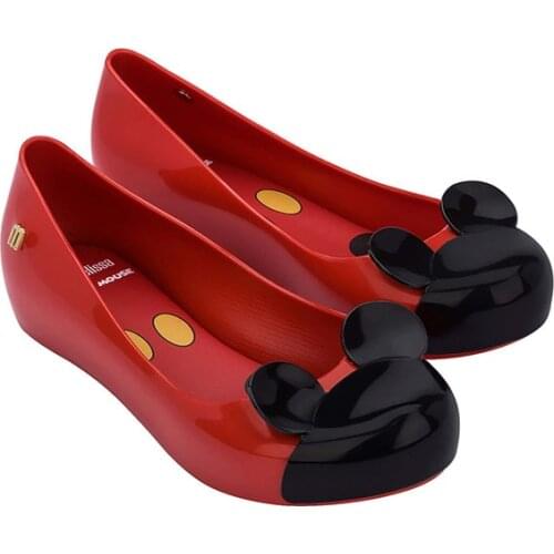 2021 Disney Mini Melissa Princess Big Girls Jelly Shoes Minnie Sandals Mickey Mouse Melissa Sandals Medium Children Shoes