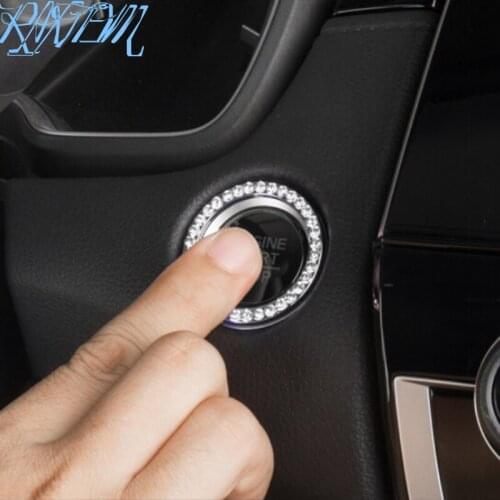 Car Ignition Key Switch Ring Decoration Cover For Ford Focus Kuga Fiesta Ecosport Mondeo Escape Explorer Edge Mustang Fusion