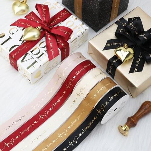 16-25mm Valentines Day Ribbons Lover Gifts Box Packaging Wedding Event Party Christmas Decoration Cake Bouquet Bow Decor