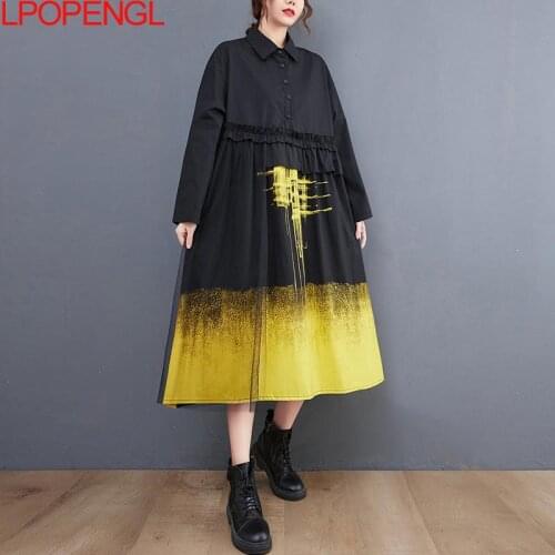 Модные платья-рубашки LPOPENGL China At AliExpress