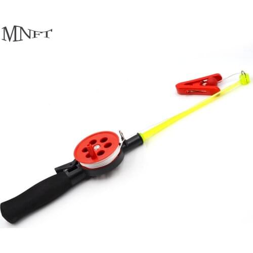 MNFT 1Pcs Mini Plastic Winter Shrimp Ice Fishing Rod & Reel Plastic / Foam Handle 33cm Outdoor Kids Portable Ice Fishing Rod