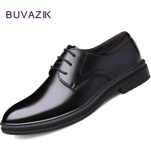 New 2019 Men Dress Shoes Big Size Man Business Shoes Genuine Leather Oxford Shoes for Men Lace-up Casual Shoes Chaussure Homme