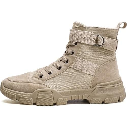 Men Desert Tactical Military Boots Mens Working Safty Shoes Army Combat Boots Militares Tacticos Men Shoes Boots