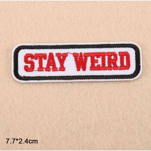 Words Wholesale Iron on Embroidered Cloth Clothes Patch For Clothing Girls Boys