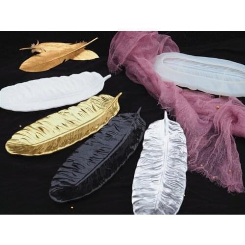Angel Wing Tray Silicone Jewelry Resin Mold Large Feather Dishes Plate Mold Resin Casting Mold Jewelry Art Craft Tool