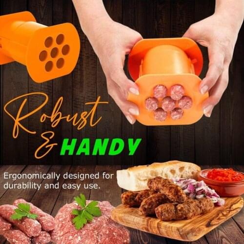 Cevapcici Press Maker Hot Dog Meat Sausage Machine Kitchen Cevapi Easy Cook Kitchen Tools Hand Operated Beef Mincer Gadgets