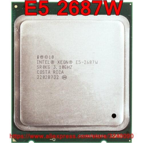 Intel Xeon E5 2687W CPU SR0KG 3.10GHz 8-Core 30M LGA2011 E5-2687W processor free shipping