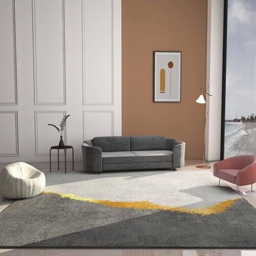 Modern Nordic Luxury Carpet Simple Living Room Rugs And Carpet Shaggy Floor Anti-slip Soft Kids Room Bedroom Carpet Mat Home