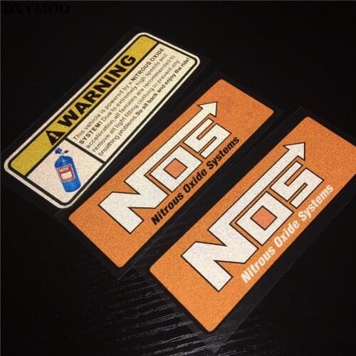 Ntrous System Reflective Car Stickers Bike Motocycle Car Vinyl Decal Bumpers for NOS Nitrous Oxide