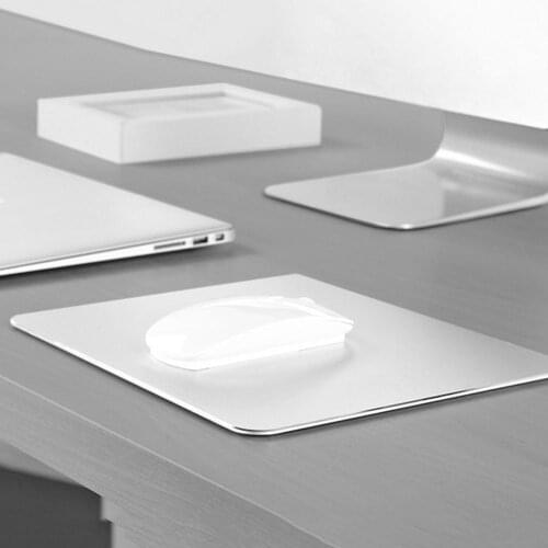 Slim Sleek Anti-Slip Aluminum Alloy Computer Gaming Mouse Pad Mat Mice Mousepad