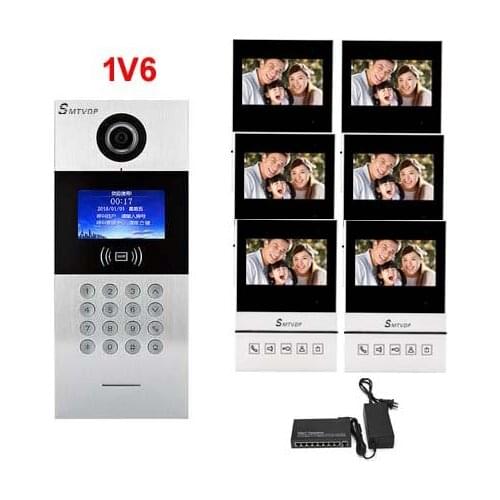 XinSiLu New TCP/IP HD digital video intercom doorbell 4.3" screen, residential intelligent electronic access control system 1V6