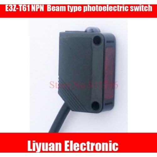 1pcs Beam type photoelectric switch E3Z-T61 NPN DC three-wire infrared sensor