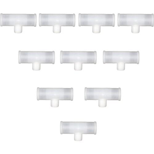 10-part 3/4 '' T-piece, Pipe Connector, Chicken / Poultry Drinker Connector