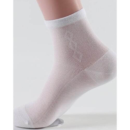 Mens Rope 2 Pairs/Lot Combed Cotton Tube Long Crew Socks Male Cool Mesh Business Dress Sox Moisture Wicking Calcetines Hombre