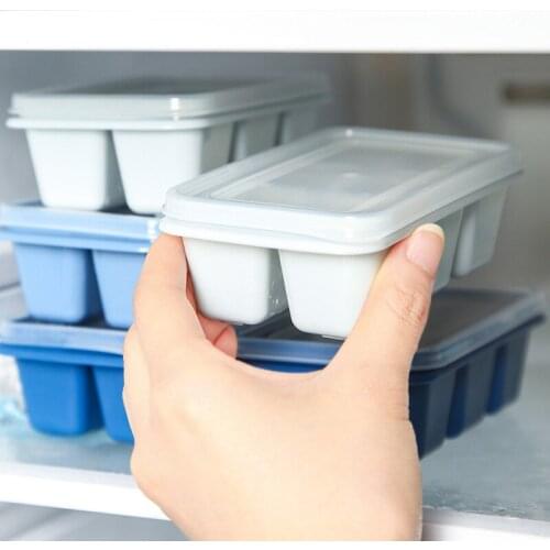 3pcs/set Ice 6 grids Cube Silicone Cube Maker Form Cake Pudding Chocolate Molds Easy to Remove Square Ice Trays Fade Resistant