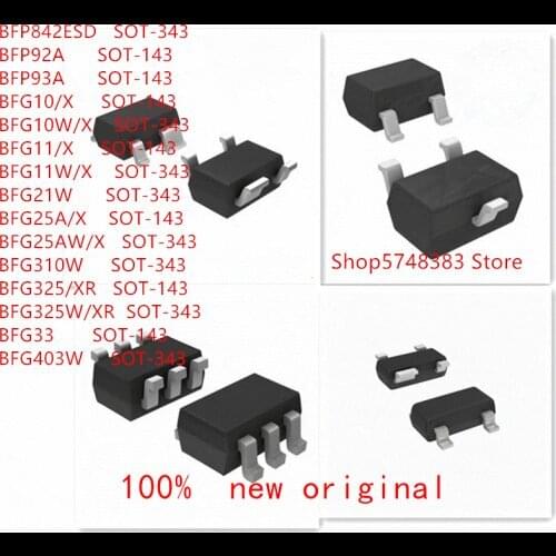 50PCS BFP842ESD BFP92A BFP93A BFG10 BFG10W/X BFG11 BFG11W/X BFG21W BFG25A/X BFG25AW/X BFG310W BFG325/XR BFG325W/XR BFG33 BFG403W
