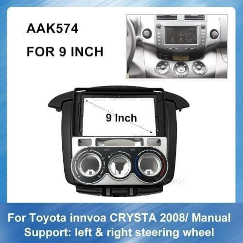 Car Radio Audio Dash Panel Frame for-Toyota innvoa CRYSTA manual 2008 GPS Navigation Mounting Dash Installation Trim Kit Panel