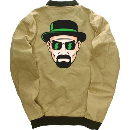 Breaking bad men jackets Heisenberg coats windbreaker coat streetwear Stand Collar men clothes wholesale jackets drop shipping