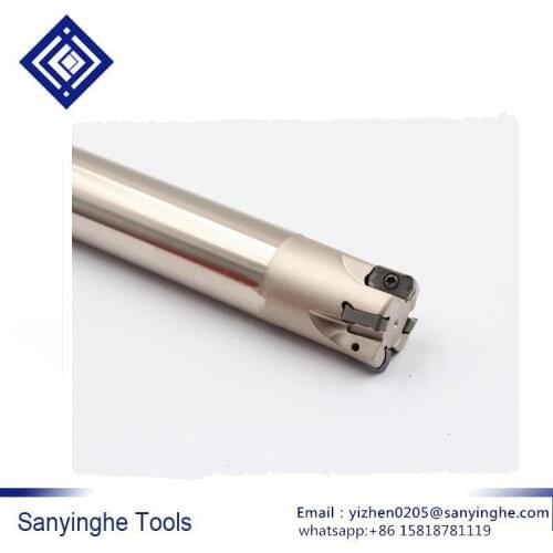 CNC milling cutter holder bar EXN03R016-16-2T-200L R2 double-sided fast feed milling cutter for LNMU0303ZER cnc carbide inserts