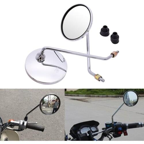 For Yamaha mt 07 09 10 mt-07mt-09 mt-10 FZ07 FZ09 Motorcycle rearview mirror round mirror motorcycle long stem accessories