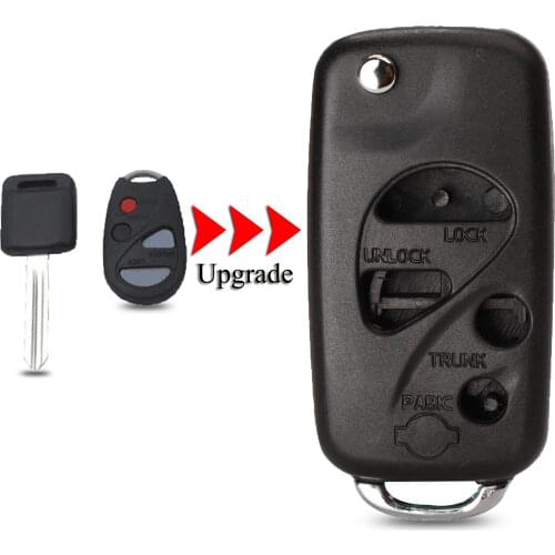 Jingyuqin Modified Flip Folding Remote Key Shell For INFINITI G35 I35 350Z For Nissan Sentra Altima Maxima 4 Buttons