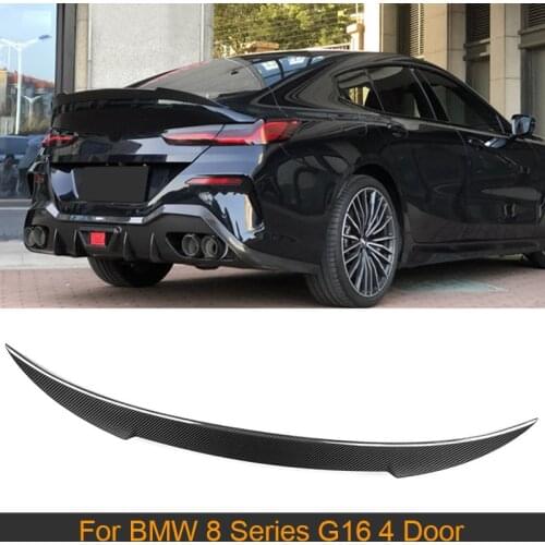 Carbon Fiber Rear Trunk Spoiler Wing for BMW 8 Series G16 4 Door F93 M8 2019 2020 Car Rear Trunk Boot Lip Wing Lid Spoiler