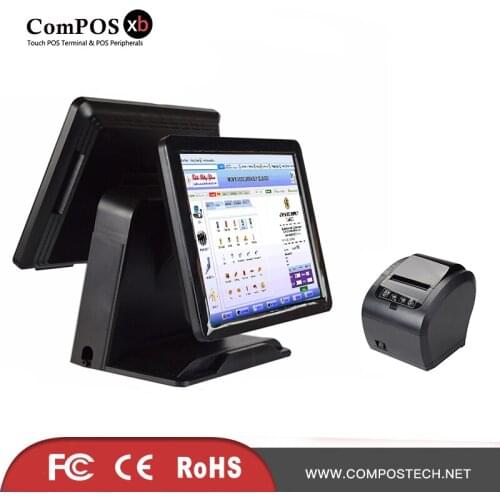 Commercial Pos System 15 inch touch pos all in one pos machine EPOS desktop pos terminal for BAR