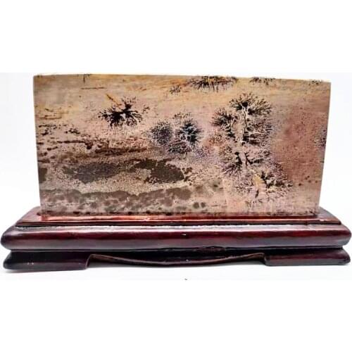 Madagascar natural quartz crystal energy Chinese painting stone reiki ornaments home decoration ornaments