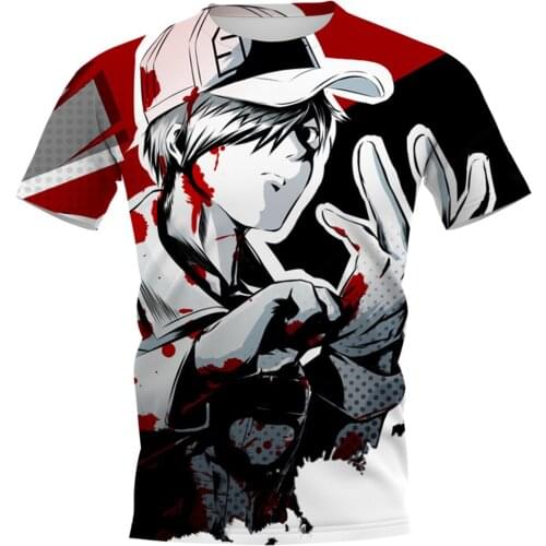 CLOOCL Anime Shirts Cells At Work Printed Mens T-shirts Anime Manga Men Clothing Fashion Tops Women Harajuku T Shirts