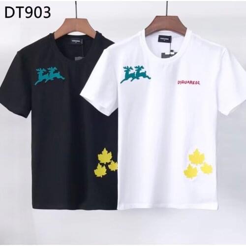 2021 New Fashion Trendy Brand DSQ2 Senior Mens Printed T-Shirt DT903