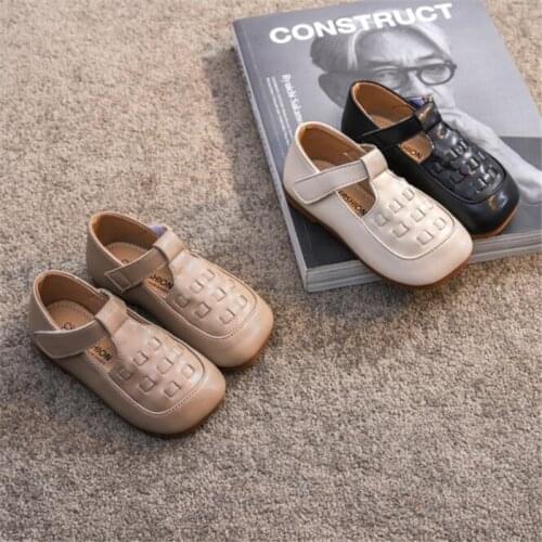 2021 spring and autumn new childrens shoes boys' fashion casual shoes girls' soft sole pure color shoes princess shoes