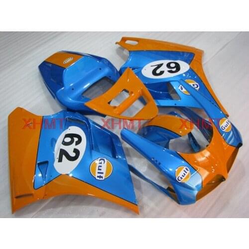 For 748 1996 - 2002 Abs Fairing 748 2001 Bodywork for DUCATI 996 1996 light Blue Orange Body Kits