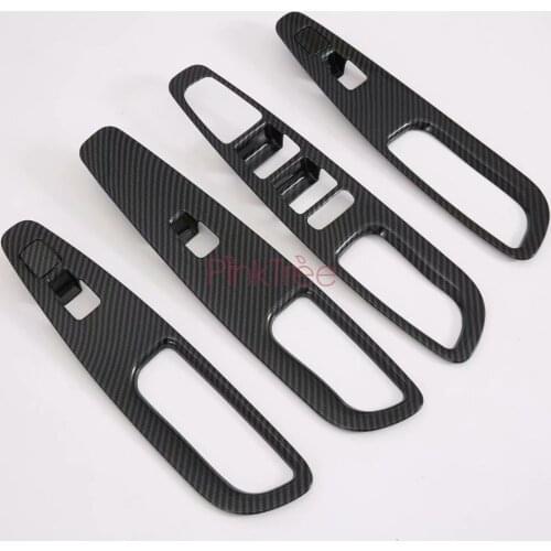 For Hyundai Santa Fe 2019 2020 Interior Door Window Lift Switch Panel Cover Trim Car Styling Accessories