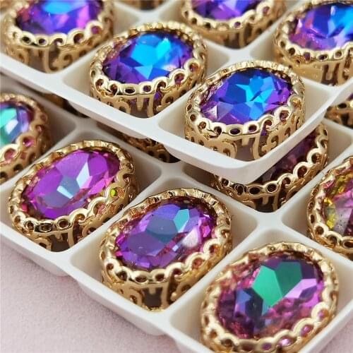 Sewing Clothing charms beads Button supplies and fabrics Glass Crystal Garment Beads DIY needlework beads Jewelry Accessories