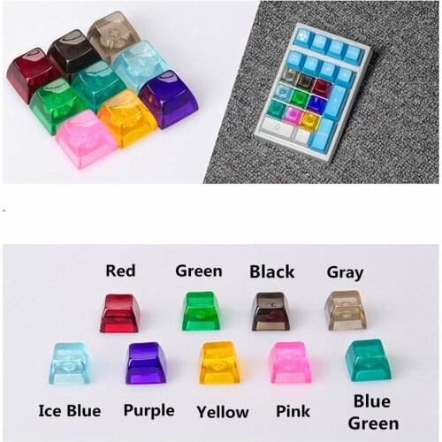 Handmade SA Transparent Pure Resin Backlit Keycap Keycaps Key Cap for Cherry MX Mechanical Gaming Keyboard