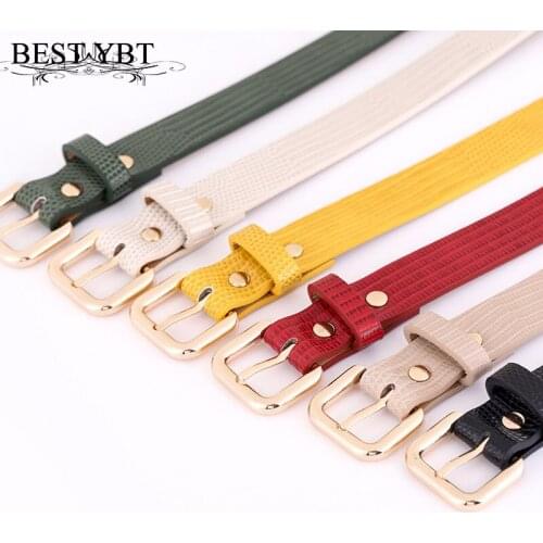 Best YBT Imitation Leather Womens Belt Alloy Pin Buckle Belt Models Ladies Stone Pattern Fashion Decoration Belts For Jeans