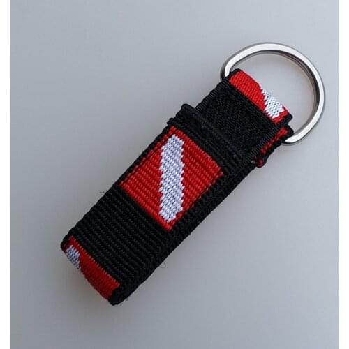 Heavy Duty Diving Wrist Strap Webbing Hand Lanyard with Fastening Tape and D Ring