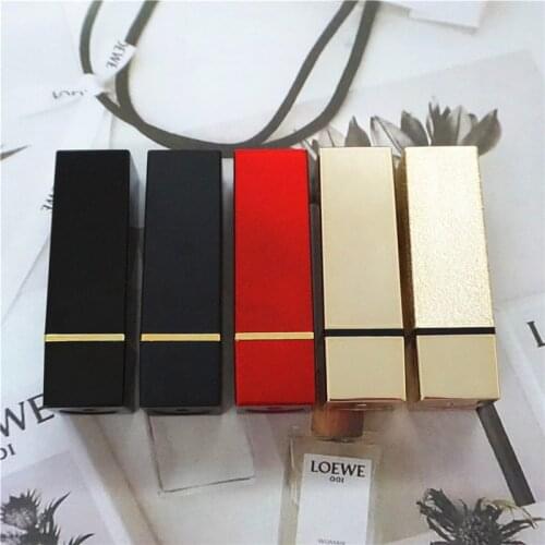 12.1MM Lipstick Tubes Wholesale Bottles Lip Tubes Lipblam Bottles Lip Stick Bottles Lipgloss Tubes Black/Red/GoldLip Bottles